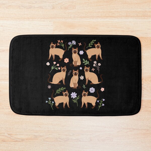 Item preview, Siamese Cat Flowers designed and sold by Clara Hollins.