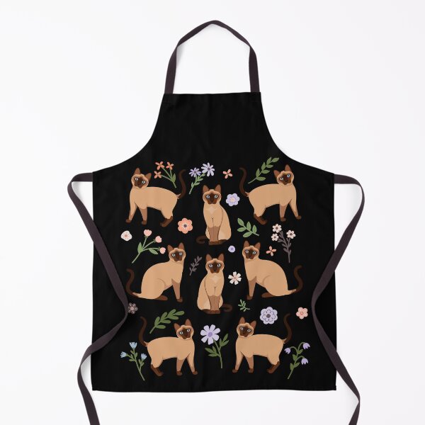 Item preview, Siamese Cat Flowers designed and sold by Clara Hollins.