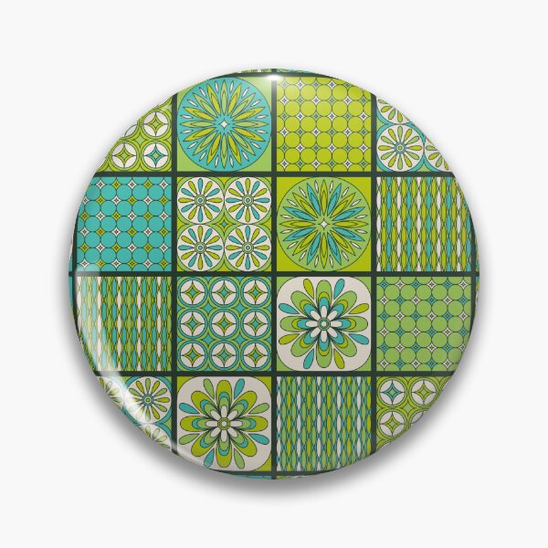 Item preview, Retro Floral Tiles designed and sold by robyriker.