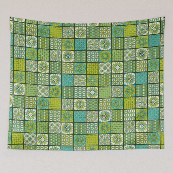 Item preview, Retro Floral Tiles designed and sold by robyriker.