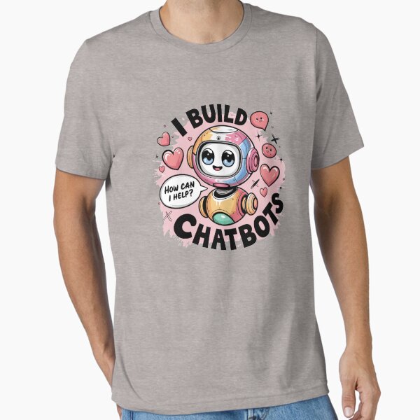 Item preview, I Build Chatbots Tshirts Stickers Mugs Cute Ai Robot Cartoon designed and sold by 100xGifts.