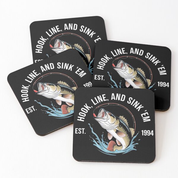 Item preview, Hook, Line, and Sinker Bass Fishing Illustration designed and sold by love3617.