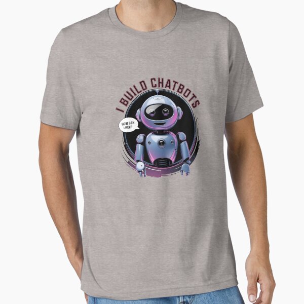 Item preview, I Build Chatbots Tshirts Stickers Mugs Cute Ai Robot Cartoon designed and sold by 100xGifts.