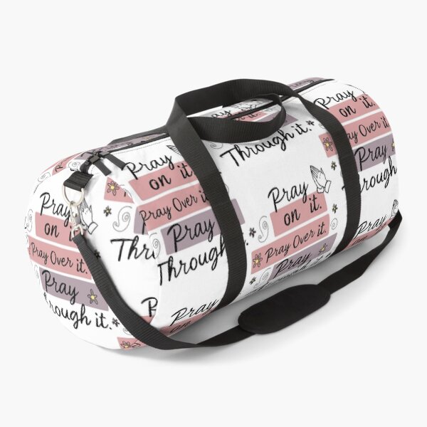 Item preview, Pray On It, Pray Over It, Pray Through It - Christian Women’s Inspirational Quote Design by Haha Handles Hub designed and sold by HahaHandlesHub.