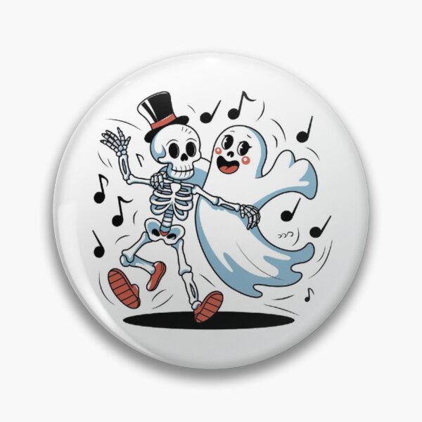 Item preview, Ghost & Skeleton, A Spooky Dance Party, funny idea ,  designed and sold by masteryStore.
