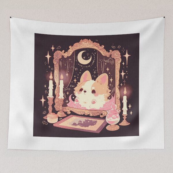 Item preview, Cute Corgi Ghost Seance with Adorable Spirits designed and sold by yinyuecreation.