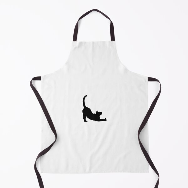 Item preview, A silhouette of a cat stretching designed and sold by millyscatshop.
