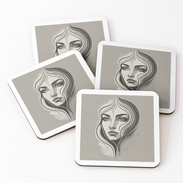 Item preview, Elegance in One Line: Expressive Face Art designed and sold by SeanOsShirts.