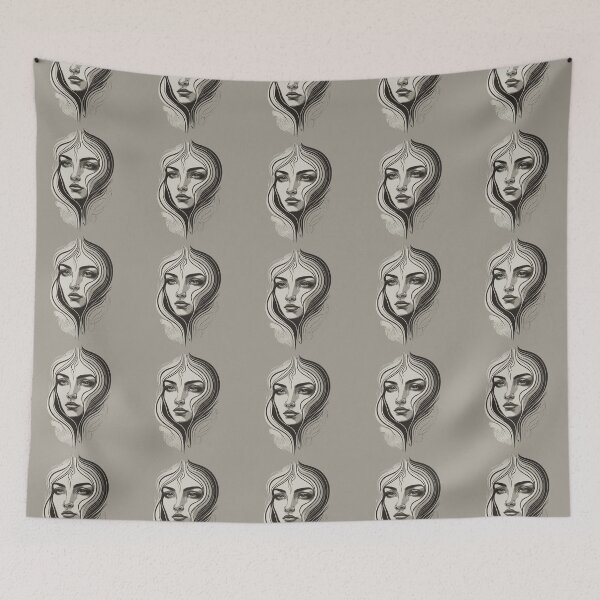 Item preview, Elegance in One Line: Expressive Face Art designed and sold by SeanOsShirts.