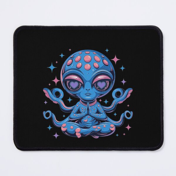 Item preview, Meditating Alien with Cosmic Vibes - Spiritual and Mystical Alien Art designed and sold by love3617.