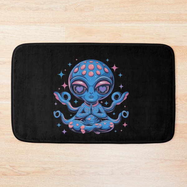 Item preview, Meditating Alien with Cosmic Vibes - Spiritual and Mystical Alien Art designed and sold by love3617.