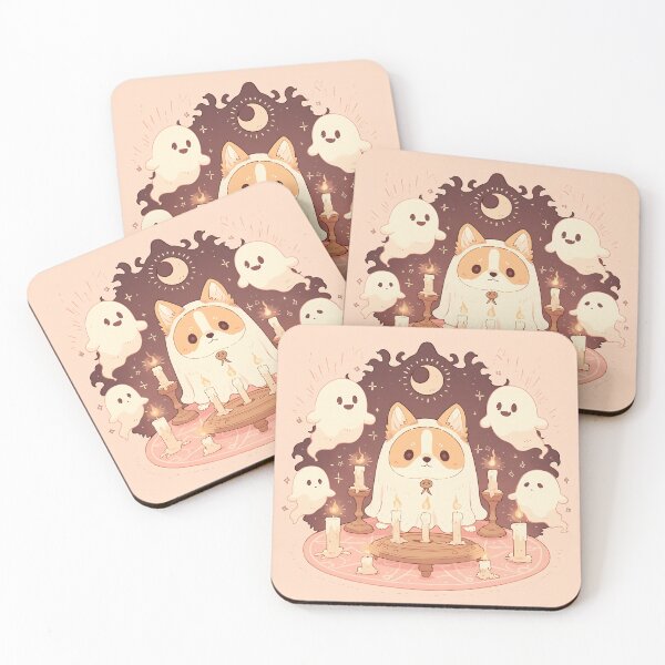 Item preview, Cute Corgi Ghost Seance with Adorable Spirits designed and sold by yinyuecreation.
