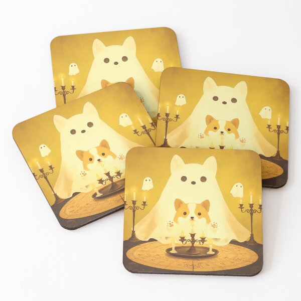 Item preview, Cute Corgi Ghost Seance with Adorable Spirits designed and sold by yinyuecreation.