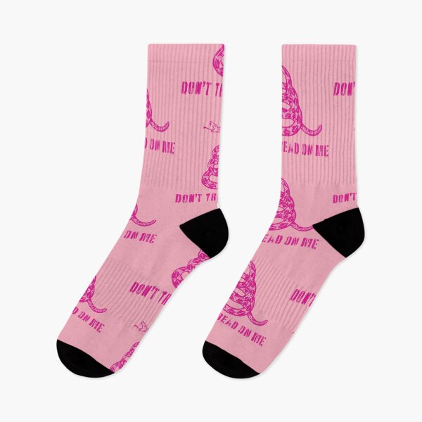 Item preview, Dont Tread On Me Distressed  80s Retro Gadsden Snake Flag Pink Default Background designed and sold by pelagio.