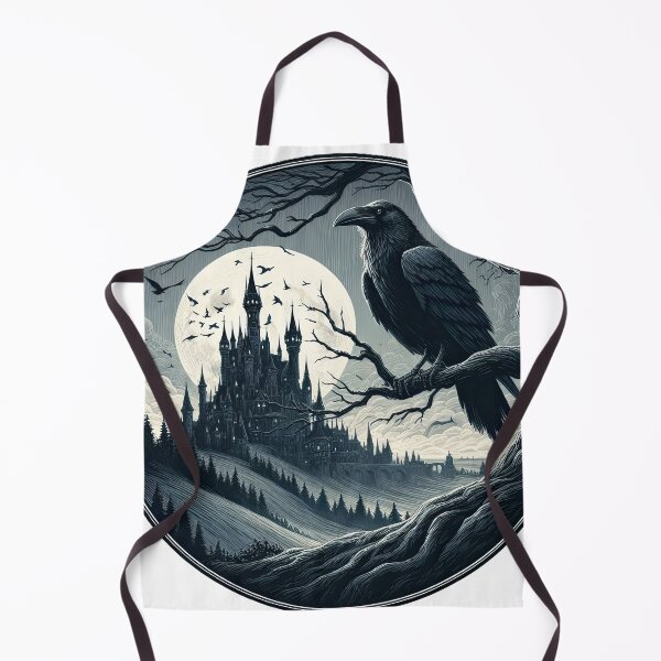 Item preview, Raven and Castle designed and sold by Kallak-AI-Art.