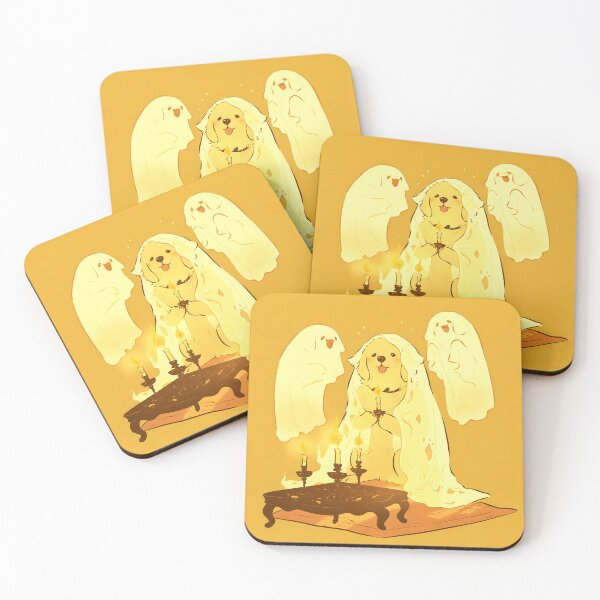 Item preview, Cute Golden Retriever Ghost Seance with Adorable Spirits designed and sold by yinyuecreation.