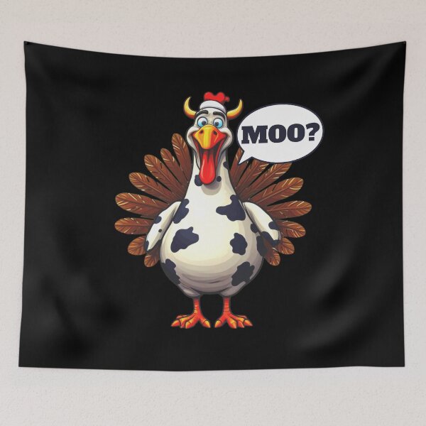 Item preview, Funny Thanksgiving Turkey Moo  designed and sold by PetNamedPeeve.
