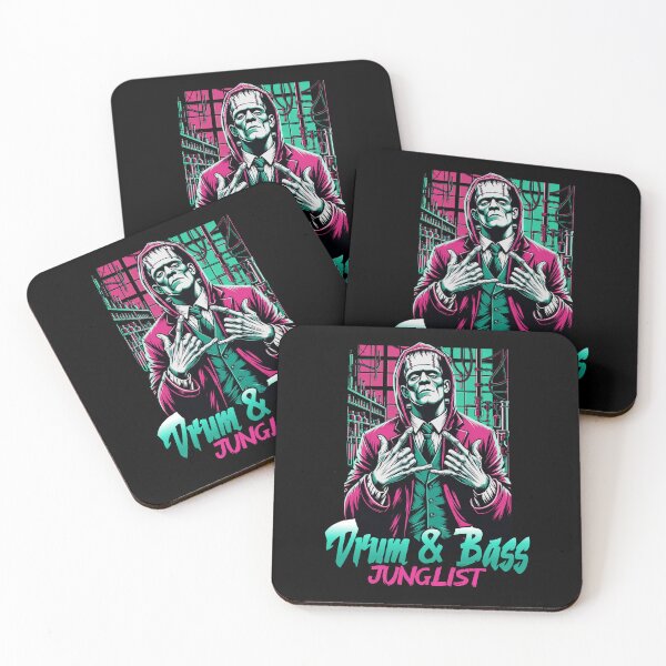 Item preview, DRUM AND BASS  - Junglist Frankenstein (pink)  designed and sold by Discothreadz.