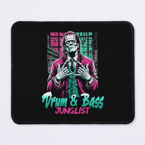 Item preview, DRUM AND BASS - Junglist Frankenstein (pink) designed and sold by Discothreadz.