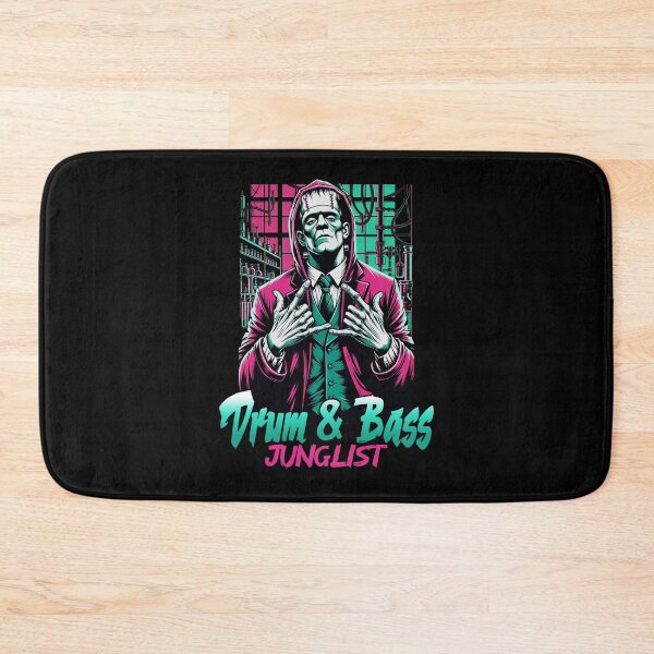 Item preview, DRUM AND BASS  - Junglist Frankenstein (pink)  designed and sold by Discothreadz.