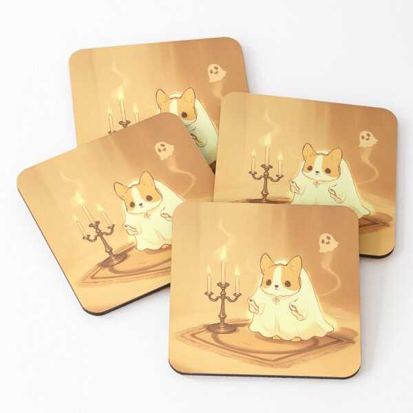Item preview, Cute Corgi Ghost Seance with Adorable Spirits designed and sold by yinyuecreation.