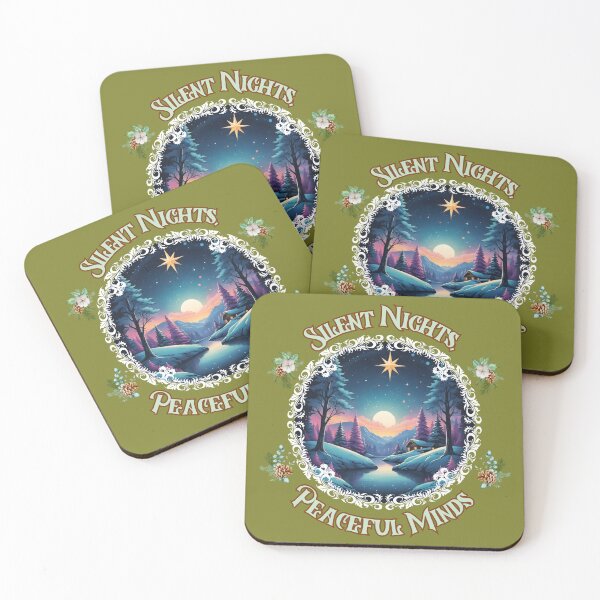 Item preview, SILENT NIGHTS, PEACEFUL MINDS designed and sold by Canvations.