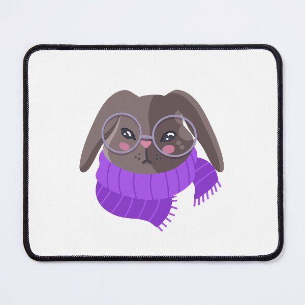 Item preview, Little sad rabbit in a winter scarf designed and sold by jazzydevil.