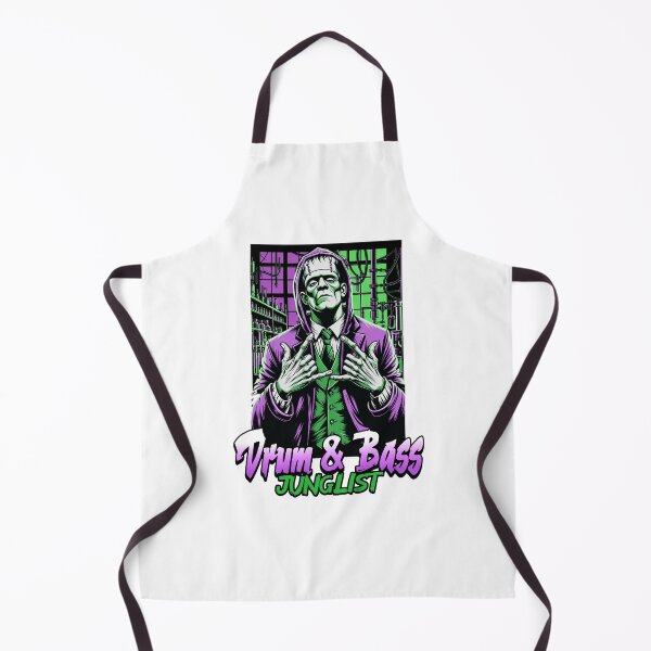 Item preview, DRUM AND BASS - Junglist Frankenstein (green) designed and sold by Discothreadz.