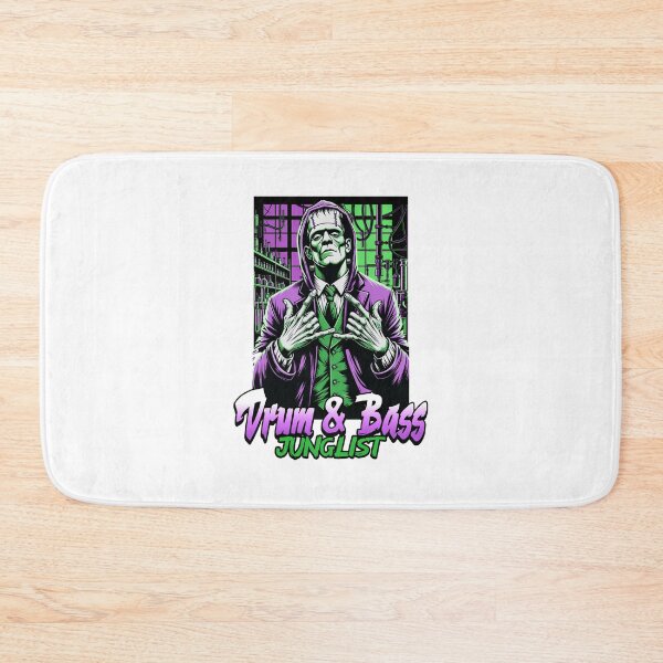 Item preview, DRUM AND BASS  - Junglist Frankenstein (green)  designed and sold by Discothreadz.