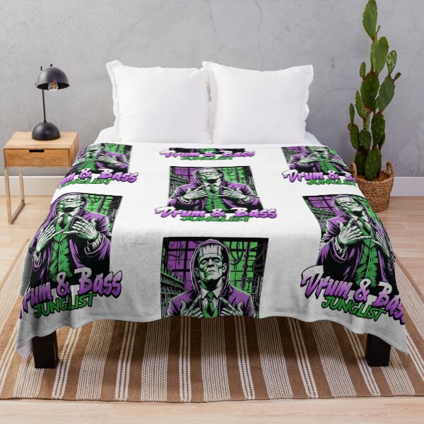 Item preview, DRUM AND BASS - Junglist Frankenstein (green) designed and sold by Discothreadz.