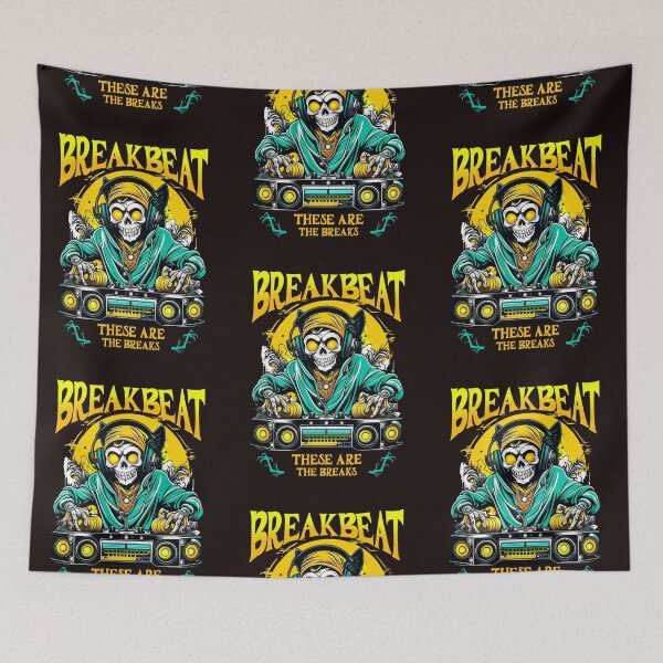 Item preview, BREAKBEAT  - Skeleton Decks (yellow)  designed and sold by Discothreadz.
