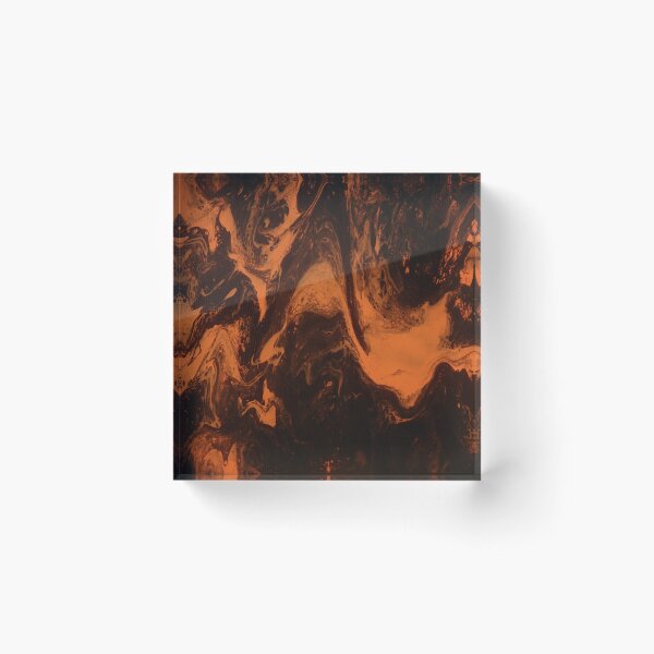Item preview, Black & Orange Abstract designed and sold by RedHandedOD.
