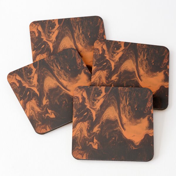 Item preview, Black & Orange Abstract designed and sold by RedHandedOD.