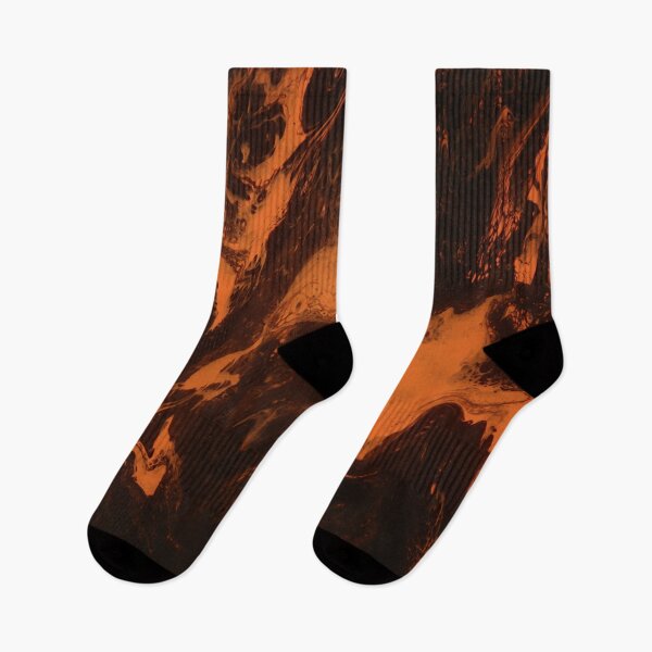 Item preview, Black & Orange Abstract designed and sold by RedHandedOD.