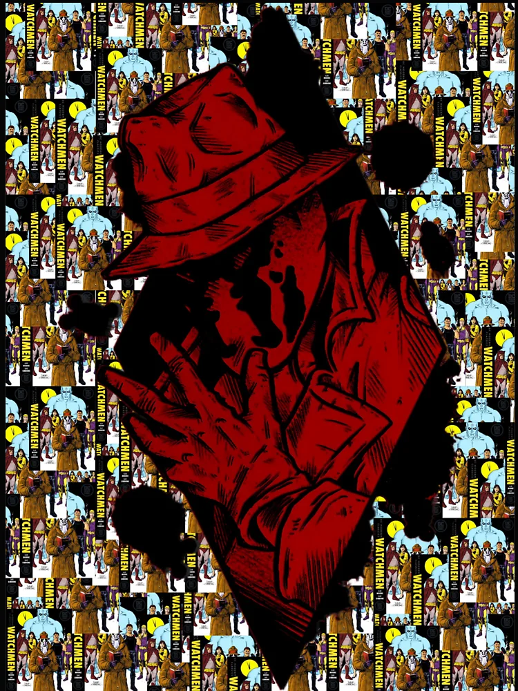 Imagen 4 de 4, Camiseta holgada boxy con la obra rorschach , diseñada y vendida por RisqueThreading.