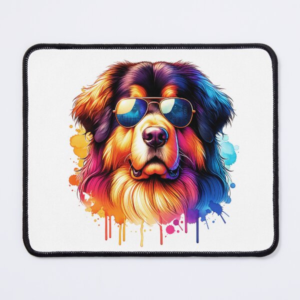 Item preview, Watercolor Hovawart Dog Wearing Sunglasses designed and sold by TheAnimalZ00.