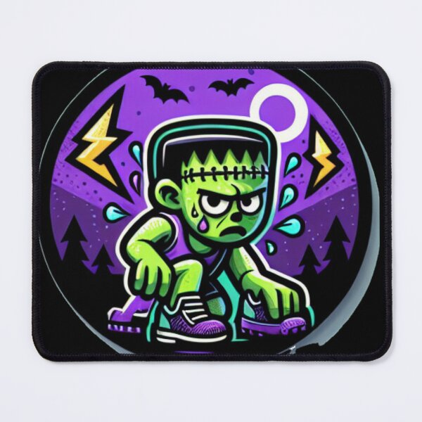 Item preview, Frankenstein's Race Fumble: Struggling to Switch Shoes with Lightning and Cobwebs designed and sold by Triathlongram.