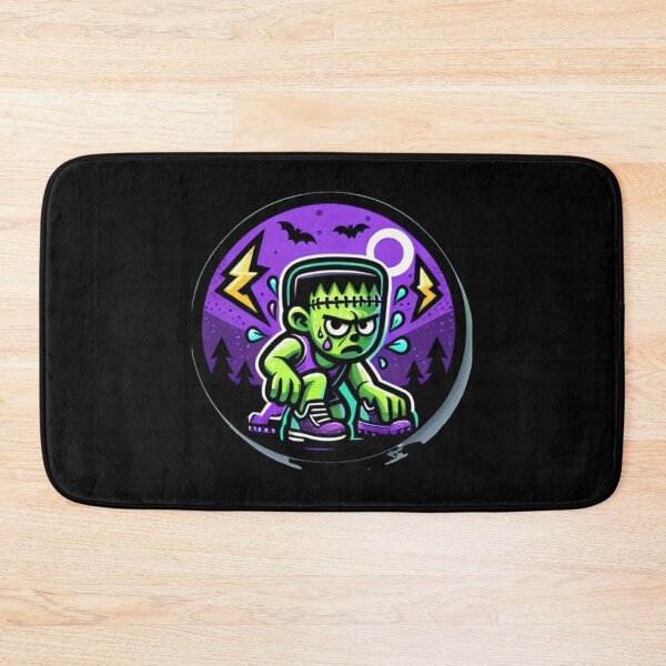 Item preview, Frankenstein's Race Fumble: Struggling to Switch Shoes with Lightning and Cobwebs designed and sold by Triathlongram.