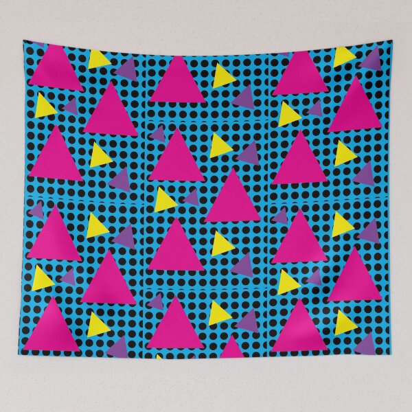 Item preview, Bold Geometric Triangles on Polka Dot Pattern designed and sold by briyaart.