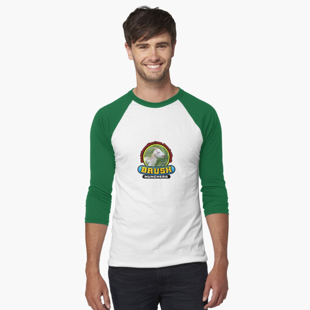 Item preview, Baseball ¾ Sleeve T-Shirt designed and sold by BrushMunchers.