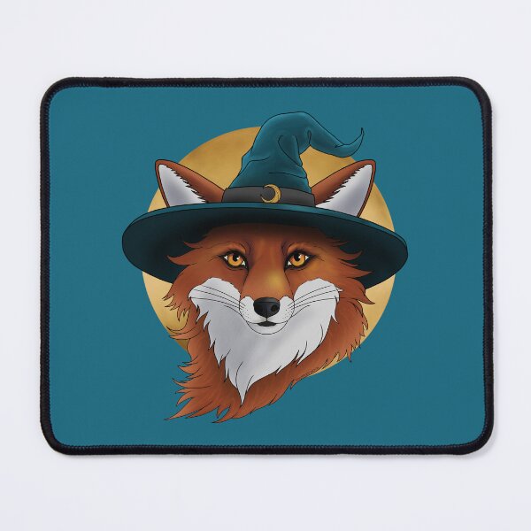 Item preview, Magical Red Fox wearing a Witch Hat designed and sold by DappledMoon.