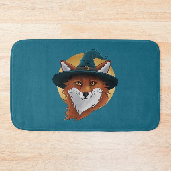 Item preview, Magical Red Fox wearing a Witch Hat designed and sold by DappledMoon.