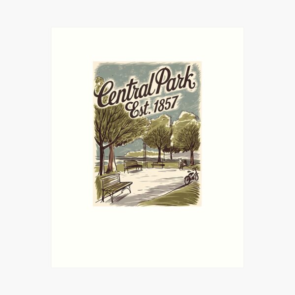 Artikel-Vorschau von New York Central Park, gegr. 1857, nostalgischer Vintage-NYC-Stil, designt und verkauft von SpookshowDesign.