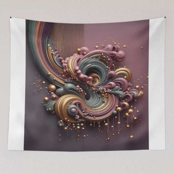 Item preview, swirling abstract design designed and sold by Foxlindesigns.