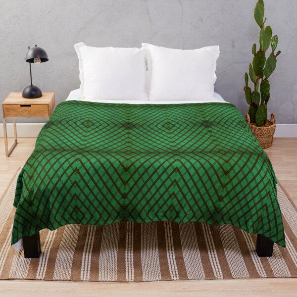 Item preview, Green Diamond Grid Pattern designed and sold by Nostalgia Busters.