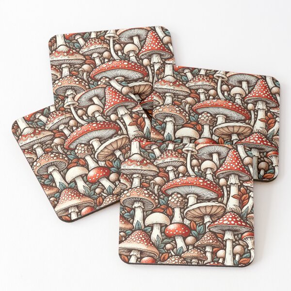 Item preview, Fairytale Toadstool Mushroom Wallpaper designed and sold by Travelcases.