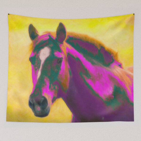 Item preview, Vibrant Abstract Equine Art designed and sold by Nostalgia Busters.