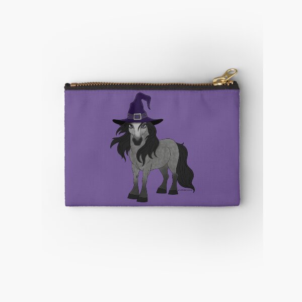 Item preview, Magical Gray Pony Wearing a Purple Witch Hat designed and sold by DappledMoon.