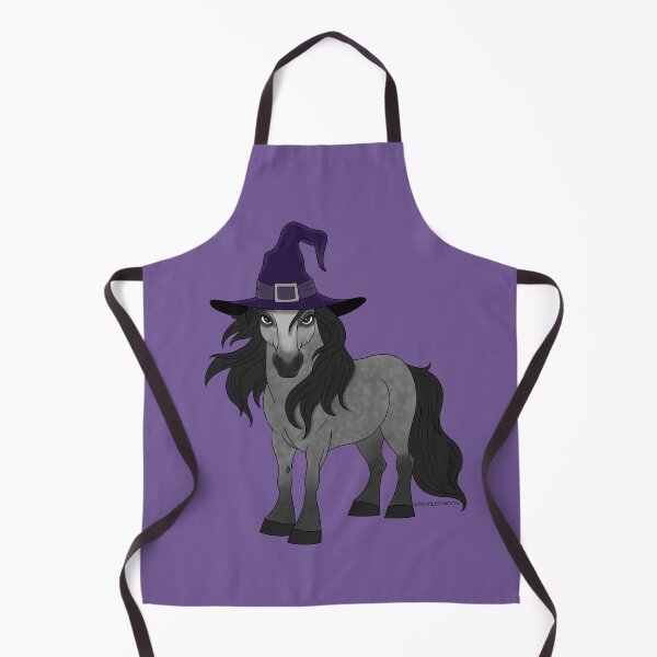 Item preview, Magical Gray Pony Wearing a Purple Witch Hat designed and sold by DappledMoon.