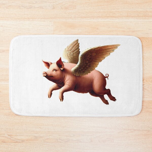 Item preview, Copy of Flying Pig 2 Renaissance style painting designed and sold by Trish Hart.